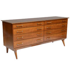 Renzo Rutili 1950s Modern Dresser for Johnson Furniture
